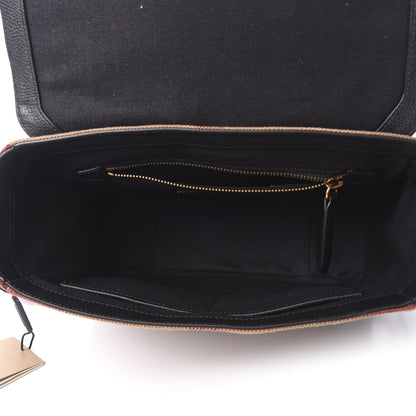 Burberry Canvas Mega Check Small Baildon Messenger Bag Black 5 of 10