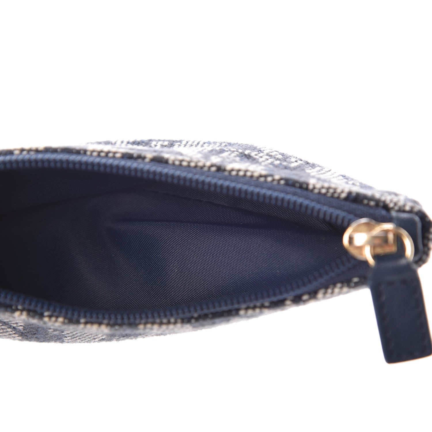 Christian Dior Monogram Saddle Pouch Navy Blue 5 of 8