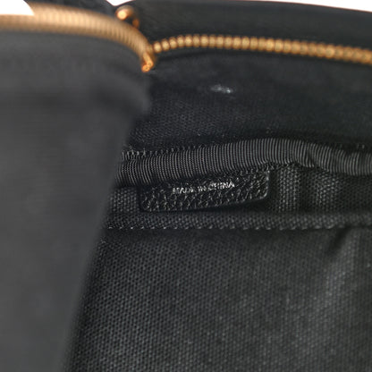 Burberry Mega Check Calfskin Abbeydale Simple Backpack Black Camel 8 of 9
