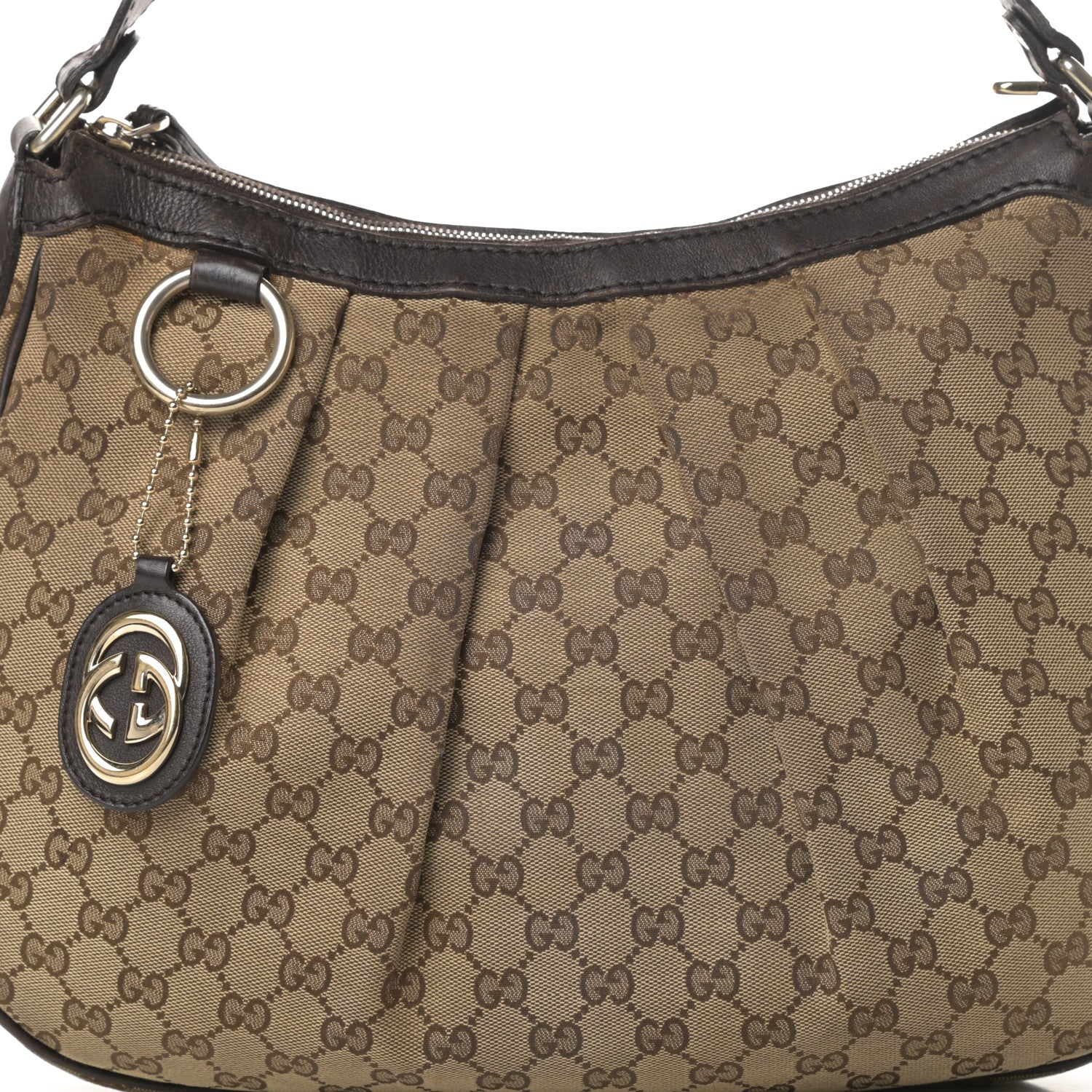 Gucci GG Monogram Medium Sukey Hobo Dark Brown 8 of 15
