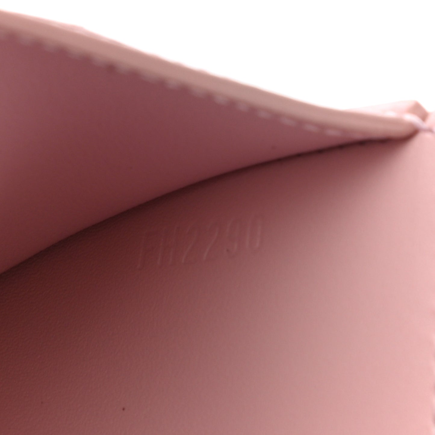 Patent Calfskin Monogram Cherrywood Compact Wallet Rose Ballerine