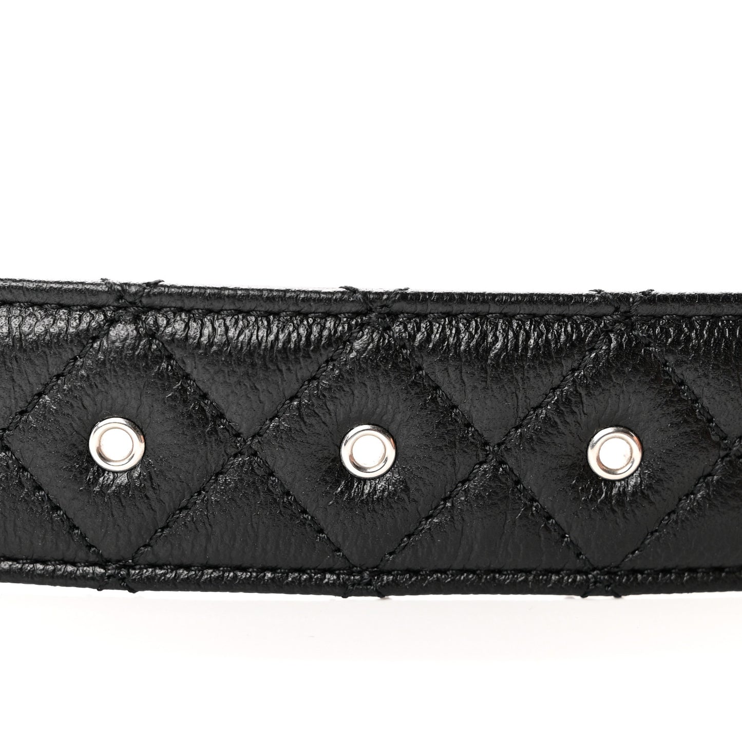 Caviar Quilted CC Chain Belt 70 28 Black