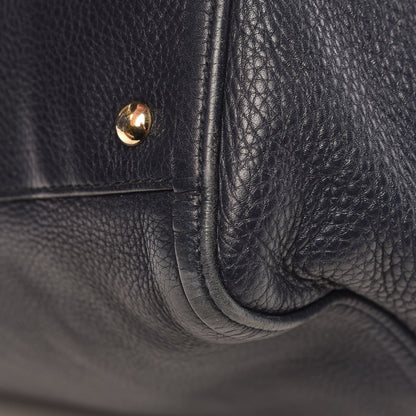 Gucci Pebbled Calfskin Medium Soho Shoulder Bag Blue 6 of 17