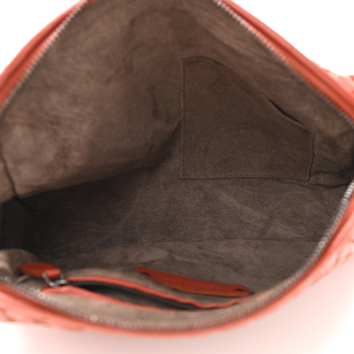 Nappa Intrecciato Nodini Crossbody Messenger Terracota