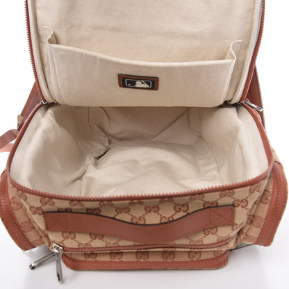 Gucci X MLB GG Monogram LA Dodgers Large Backpack Beige Ruggine Ivory 5 of 10