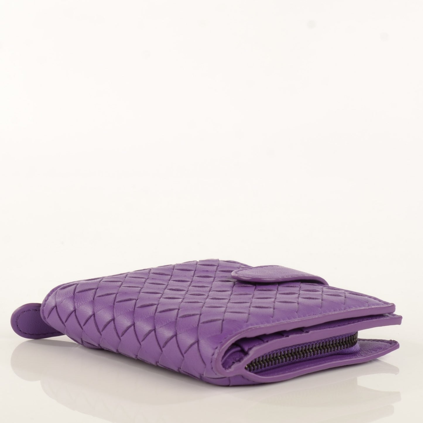 Nappa Intrecciato Mini Wallet Byzantine