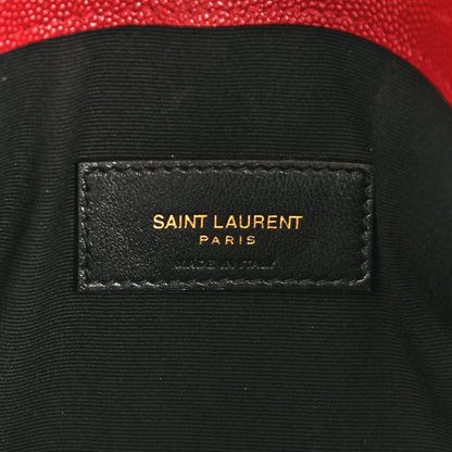 Saint Laurent Grain De Poudre Uptown Pouch Red 6 of 6