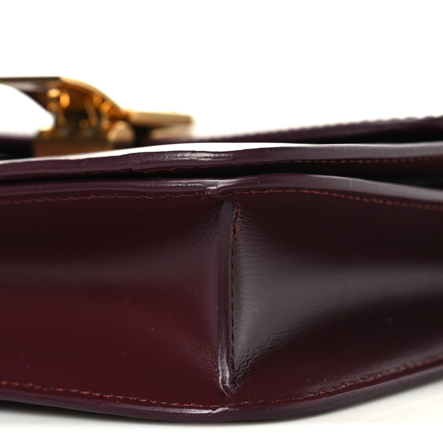 Box Calfskin Small Classic Box Flap Bag Burgundy