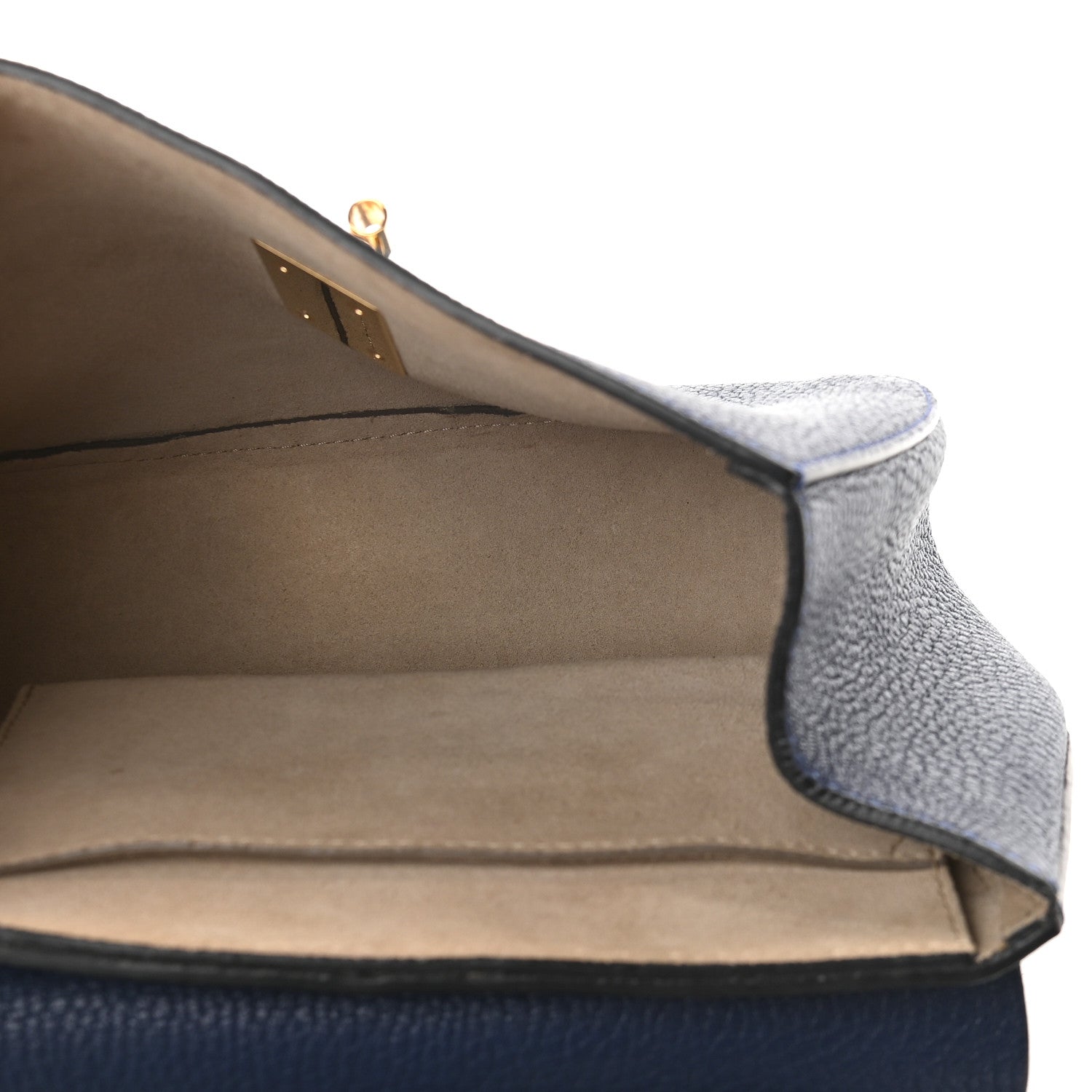 Chloe Grained Lambskin Drew Shoulder Bag Royal Navy 7 of 8