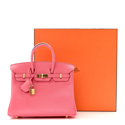 Hermes Swift Birkin 25 Rose Azalee 12 of 12