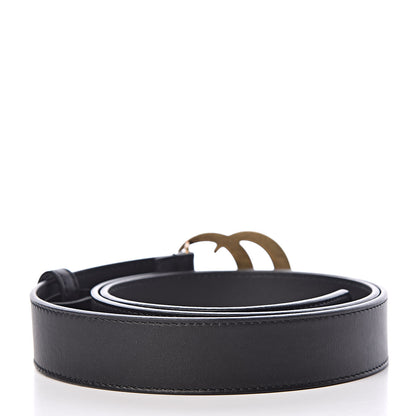 Gucci Calfskin Double G 30mm Belt 95 38 Black 3 of 6