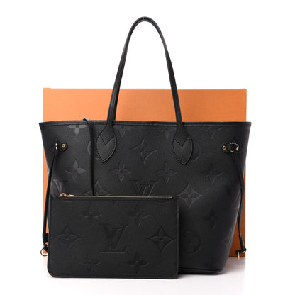Louis Vuitton Empreinte Monogram Giant Neverfull MM Black 14 of 14