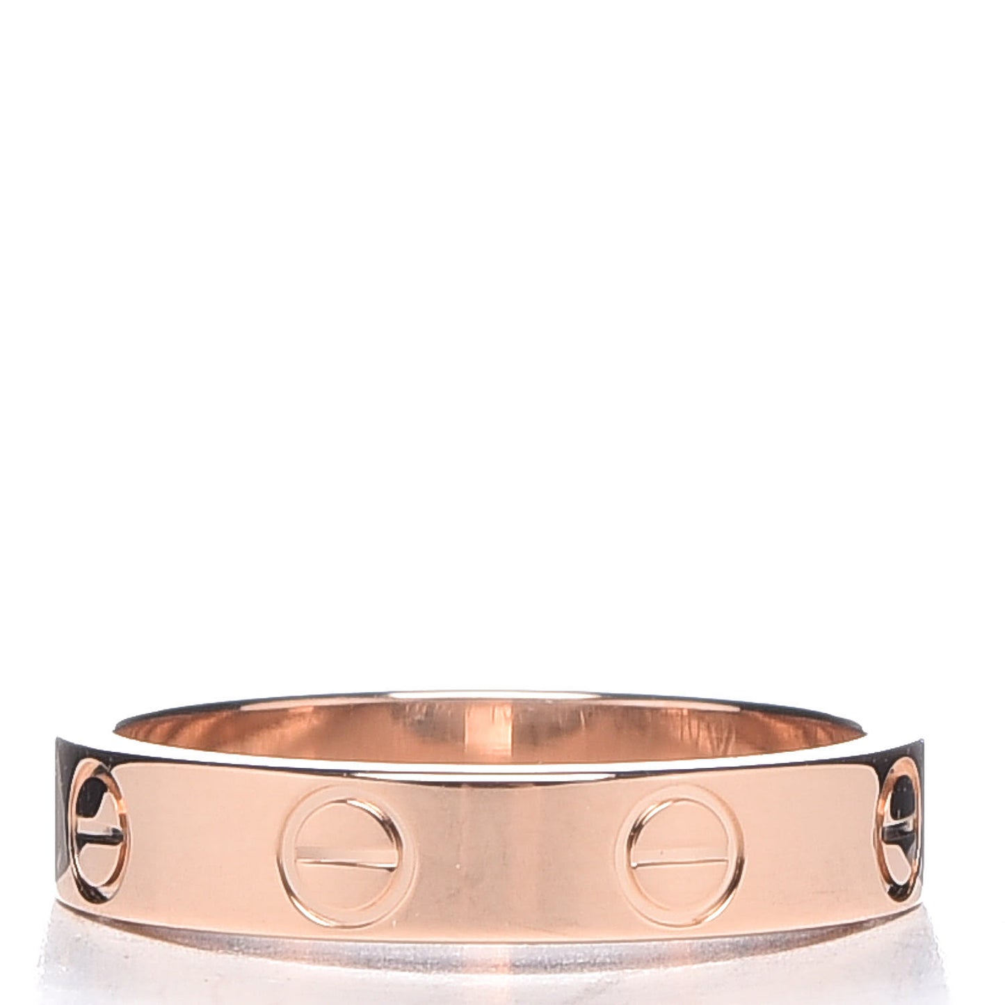 18K Pink Gold 3.5mm LOVE Wedding Band Ring 49 5