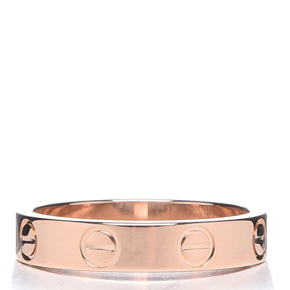 Cartier 18K Pink Gold 3.5mm LOVE Wedding Band Ring 49 5 3 of 6