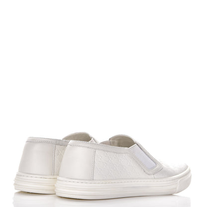 Gucci Microguccissima Slip On Sneakers 37 White 6 of 13