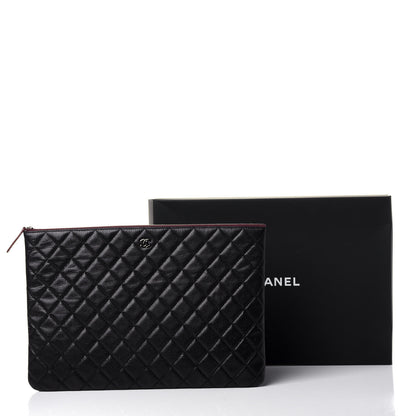 Chanel Caviar Quilted Large Cosmetic Case Black 11 of 11