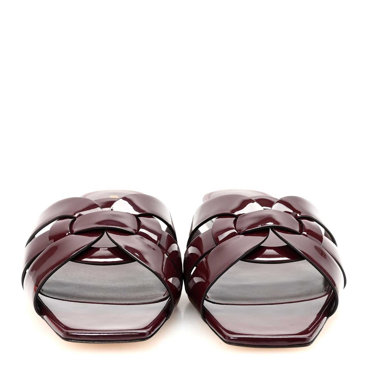 Patent Tribute 05 Slide Sandals 40 Burgundy