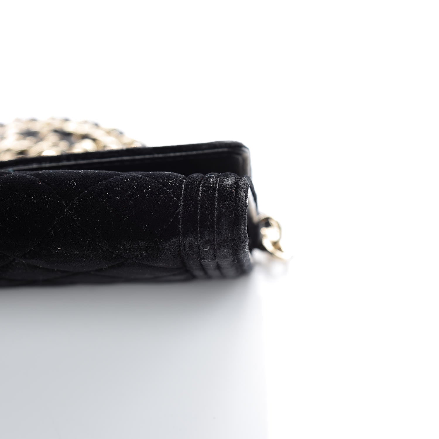 Chanel Velvet Boy Wallet On Removable Chain Black 12 of 14