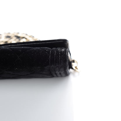 Chanel Velvet Boy Wallet On Removable Chain Black 12 of 14