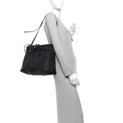 Gucci Nylon Monogram Tote Black 2 of 11