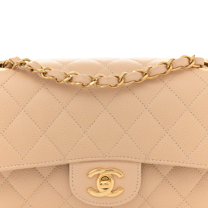 Chanel Caviar Quilted Small Double Flap Beige 8 of 12