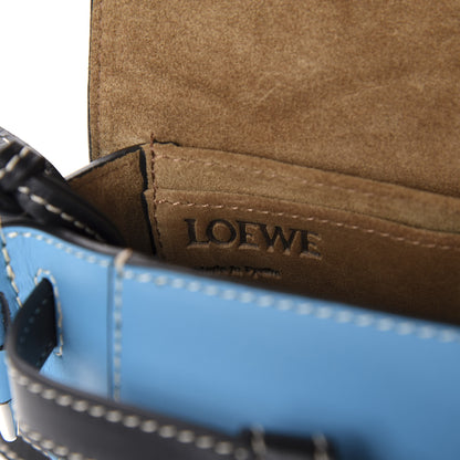Loewe Grained Calfskin Floral Mini Gate Crossbody Bag Peacock Blue 8 of 10