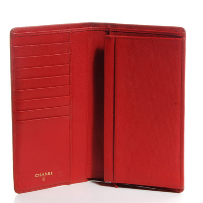 Chanel Calfskin Yen Wallet Red 5 of 9