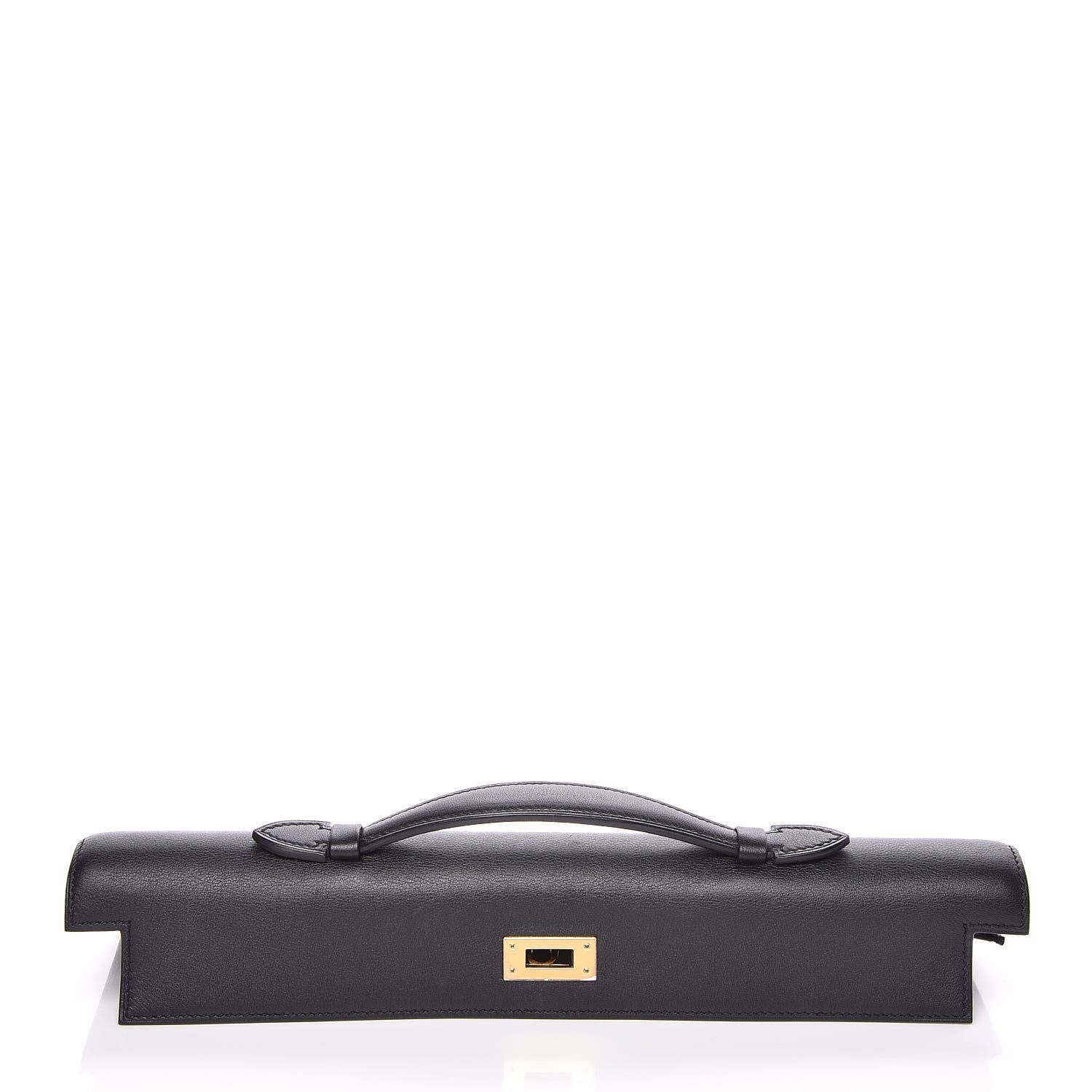 Hermes Swift Kelly Cut Clutch Pochette Black 9 of 28