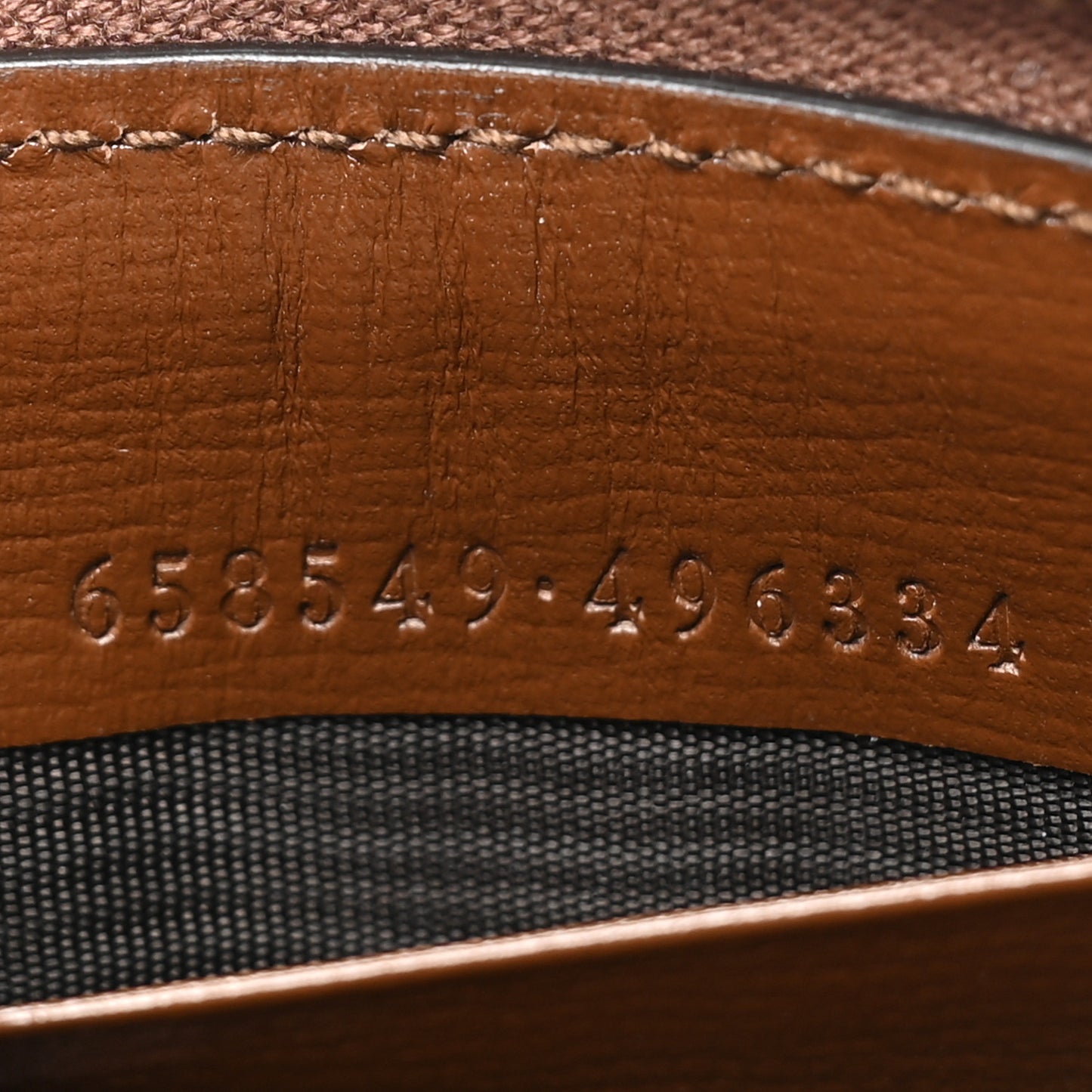 GG Supreme Monogram Azalea Calfskin Horsebit 1955 Zip Around ID Card Case Wallet Beige Ebony Brown Sugar