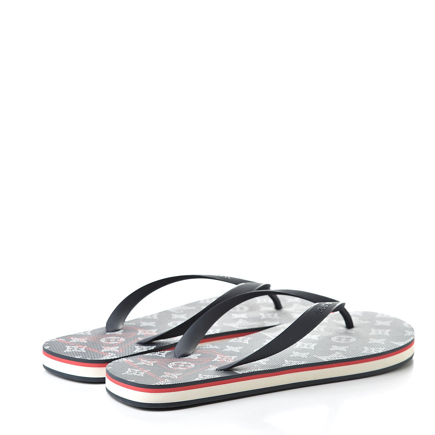Louis Vuitton Rubber Mens Molitor Thong Sandals 11 Marine Rouge 4 of 8