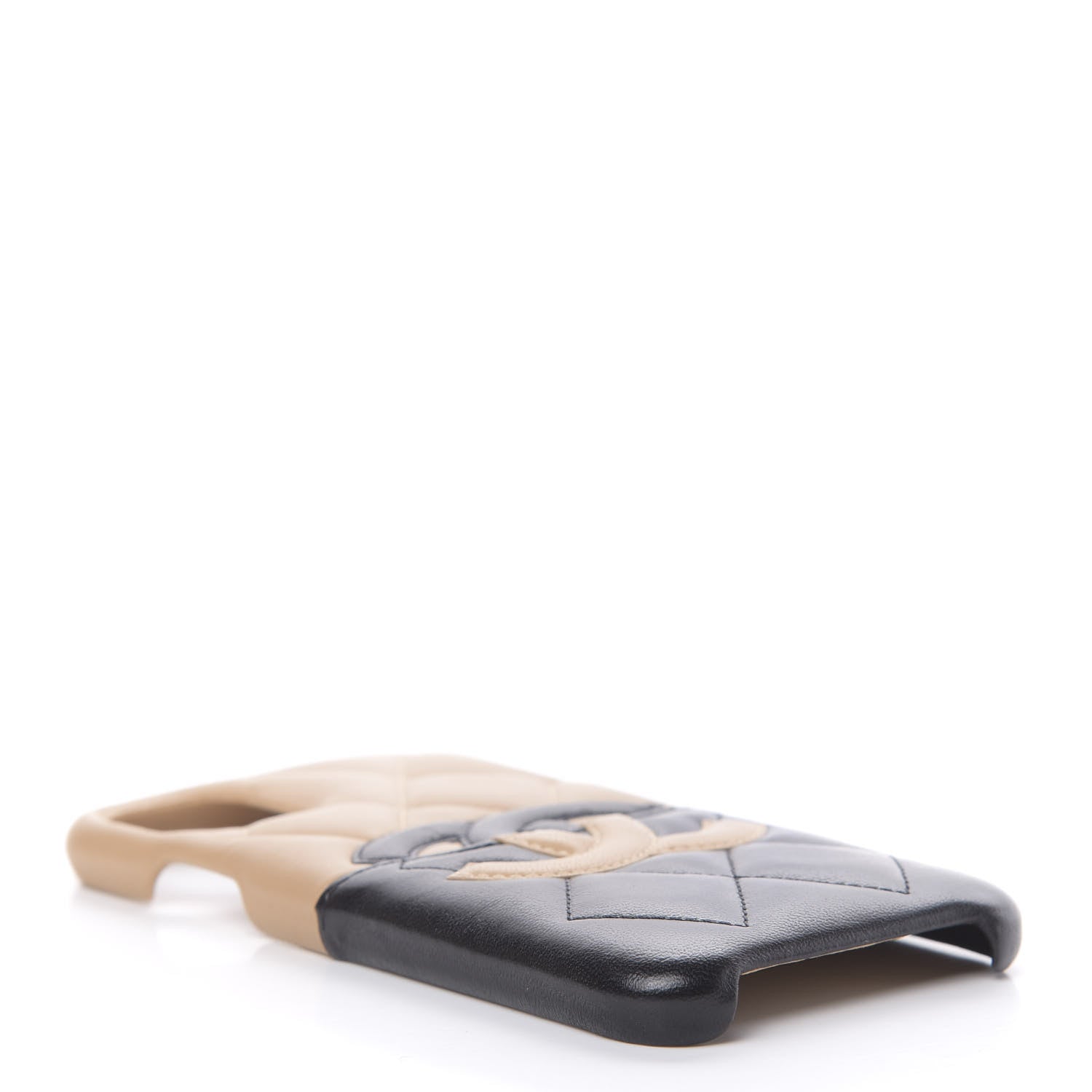 Chanel Lambskin Quilted CC iPhone XI Pro Case Beige Black 4 of 9