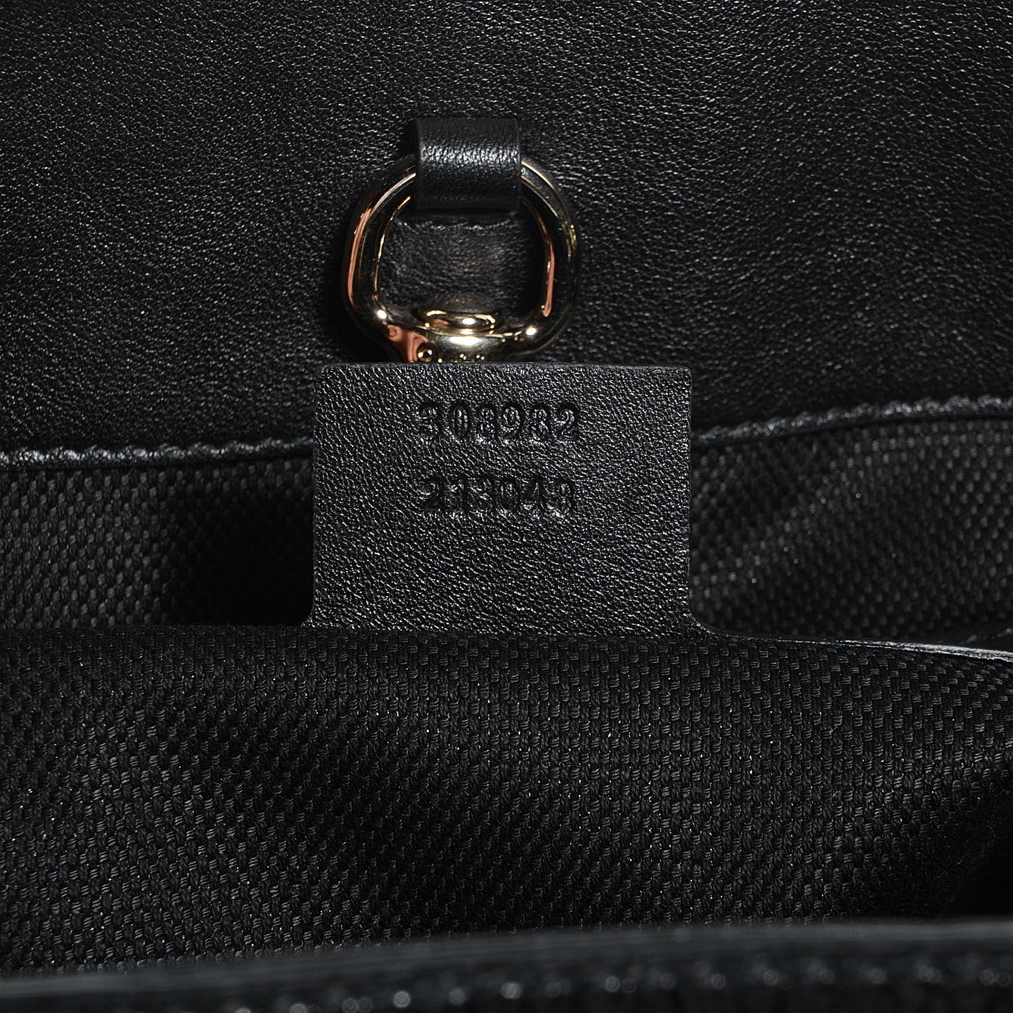 Patent Medium Soho Chain Shoulder Bag Black