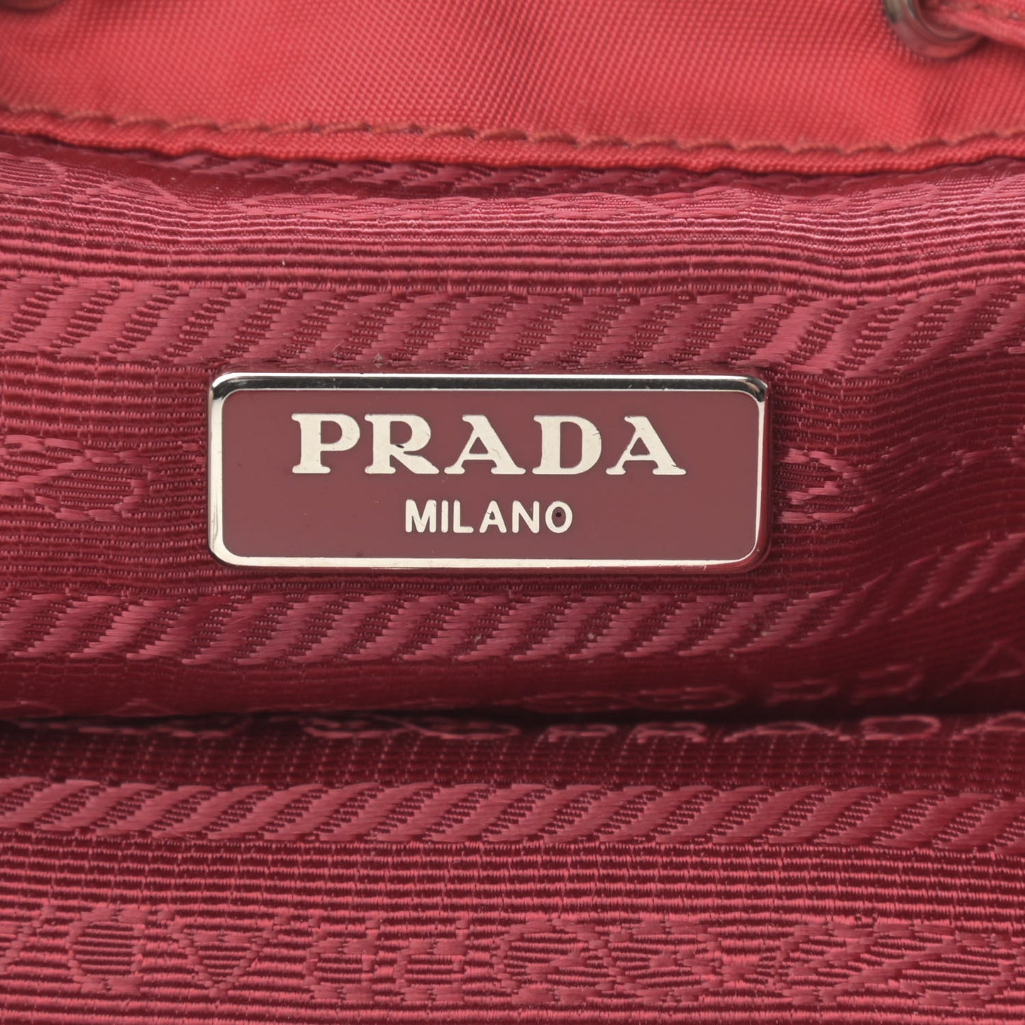 Nylon Vela Mini Crossbody Backpack Rosso