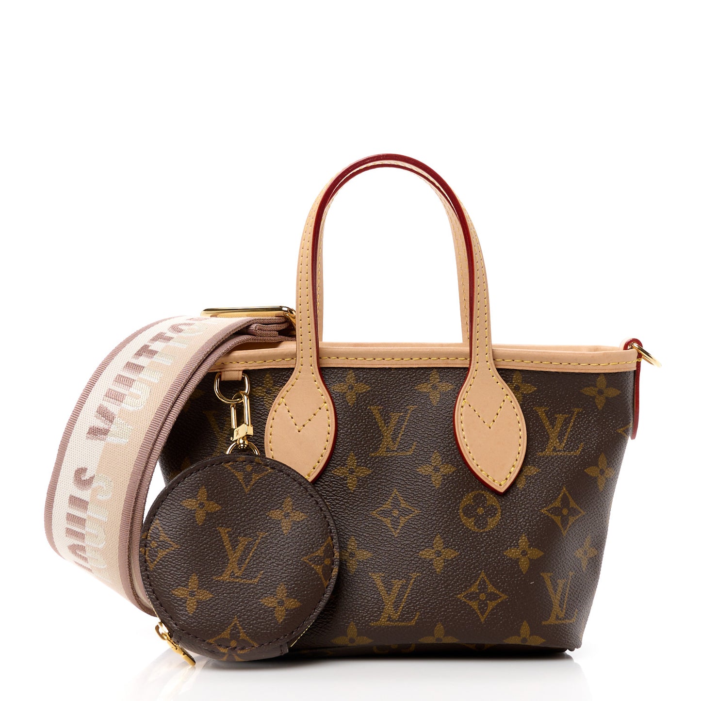 LOUIS VUITTON Monogram Neverfull BB Beige