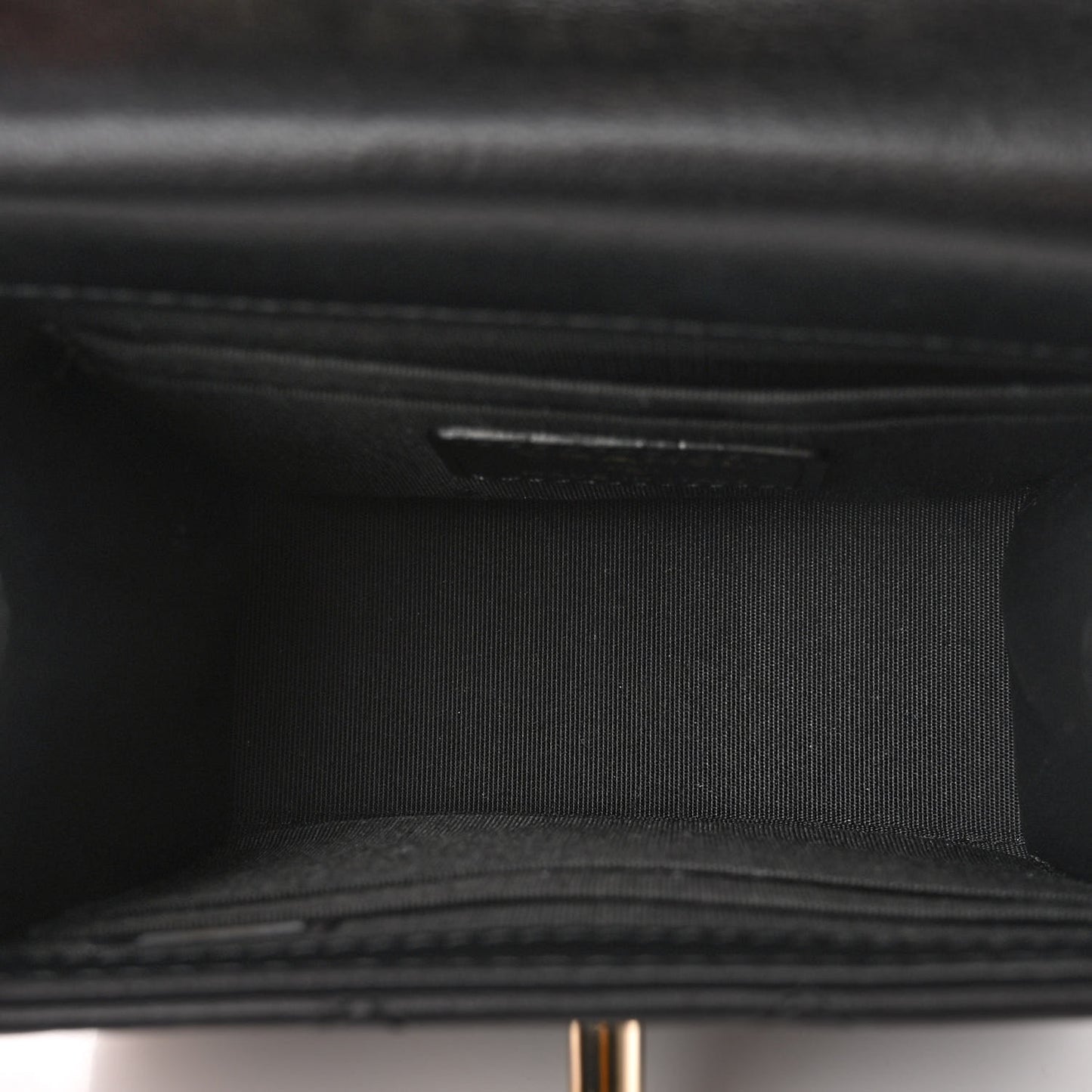 Lambskin Quilted Mini Trendy CC Clutch With Chain Black