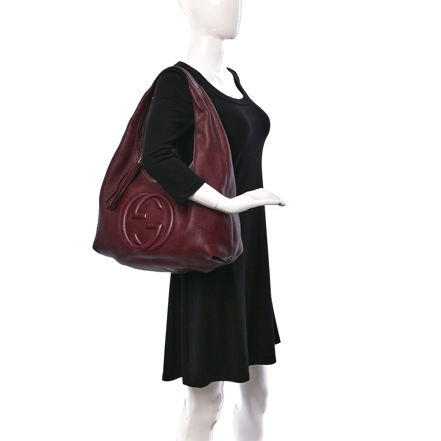 Cellarius Calfskin Large Soho Hobo Scarlatto