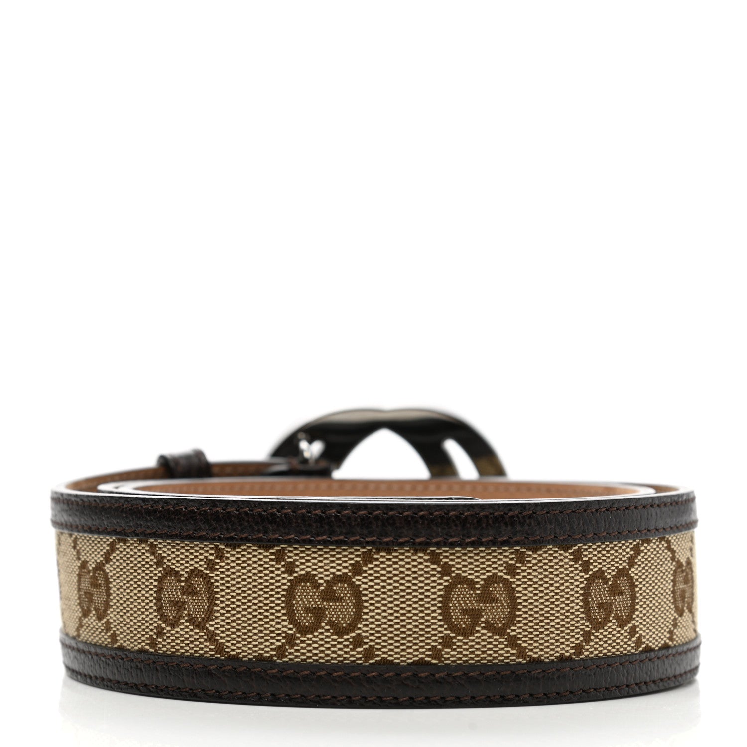 Gucci GG Supreme Monogram Interlocking G Belt 90 36 Ebony 2 of 7