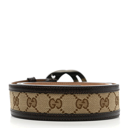 Gucci GG Supreme Monogram Interlocking G Belt 90 36 Ebony 2 of 7