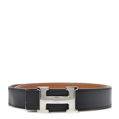 Hermes Swift Togo 32mm H Belt 85 Black Gold 1 of 6