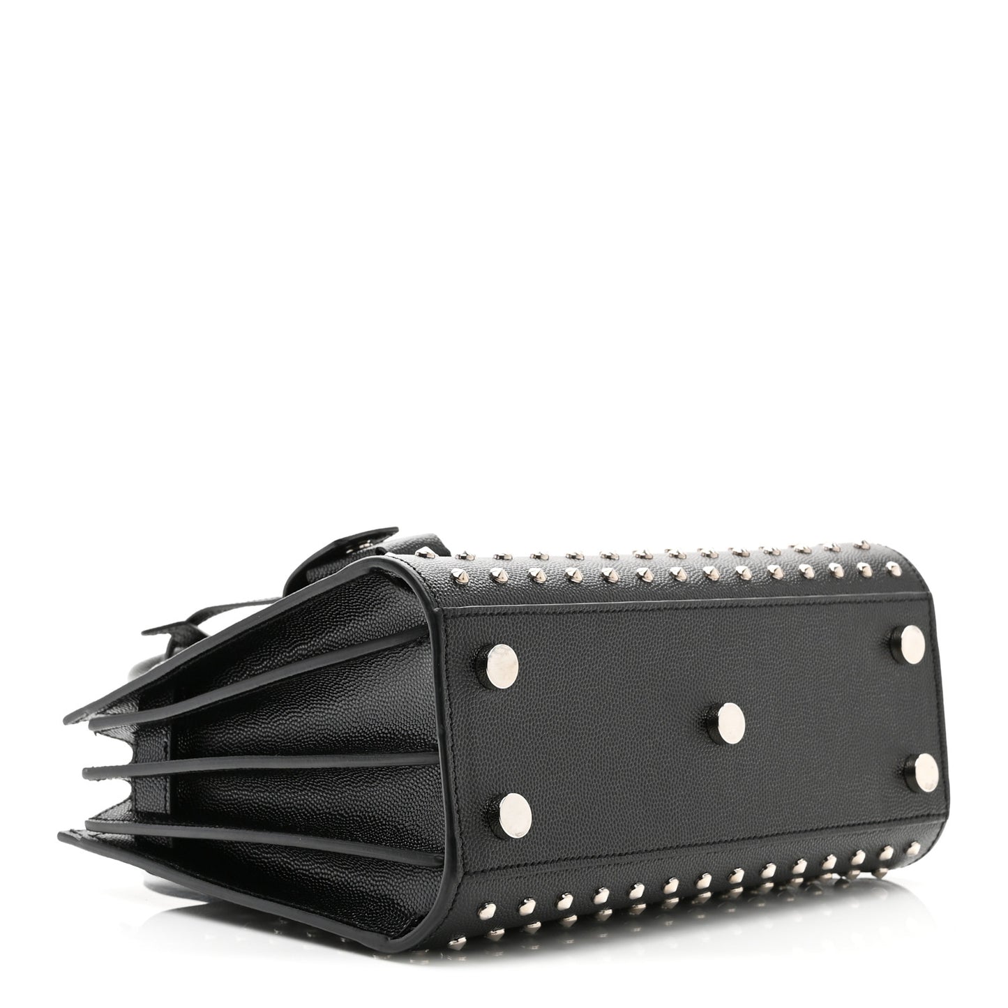Calfskin Studded Nano Sac De Jour Black