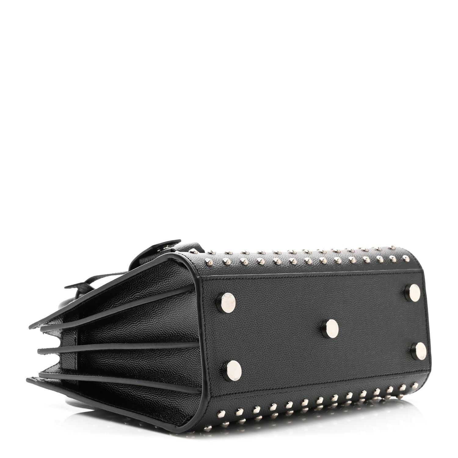 Saint Laurent Calfskin Studded Nano Sac De Jour Black 4 of 9
