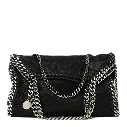 Stella McCartney Shaggy Deer Mini Falabella Fold Over Tote Black 1 of 11
