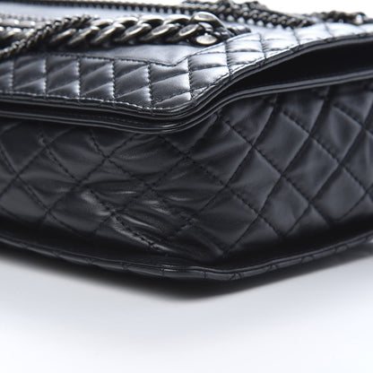 Chanel Calfskin Enchained XL Boy Flap Black 10 of 12