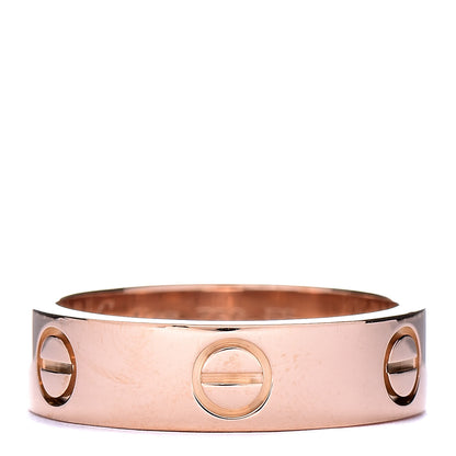 Cartier 18K Pink Gold 5.5mm LOVE Ring 55 7.25 1 of 4
