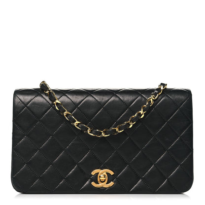 Chanel Lambskin Quilted Small Single Flap Black 1 of 10
