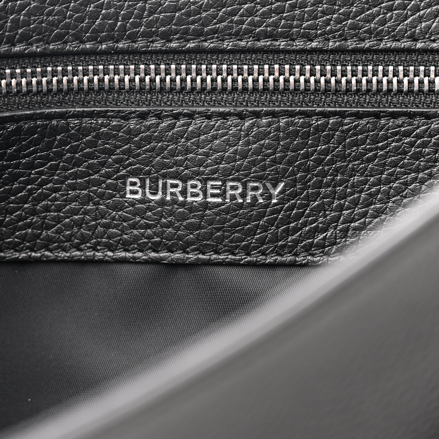 Burberry Grainy Calfskin Embossed Bruno Messenger Black 6 of 9