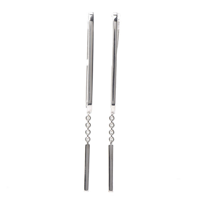 Hermes Sterling Silver Ever Chaine D'Ancre Earrings 1 of 6
