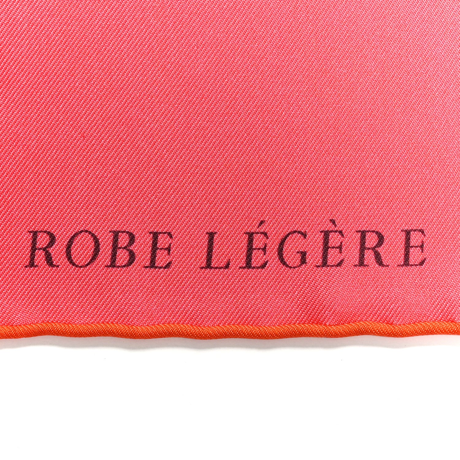 Hermes Silk Robe Legere Scarf 90 Rose Lipstick Vieux Rose 5 of 5