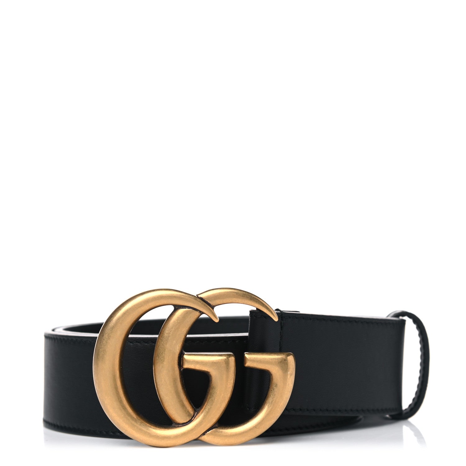 Gucci Calfskin Double G 40mm Belt 80 32 Black 1 of 4