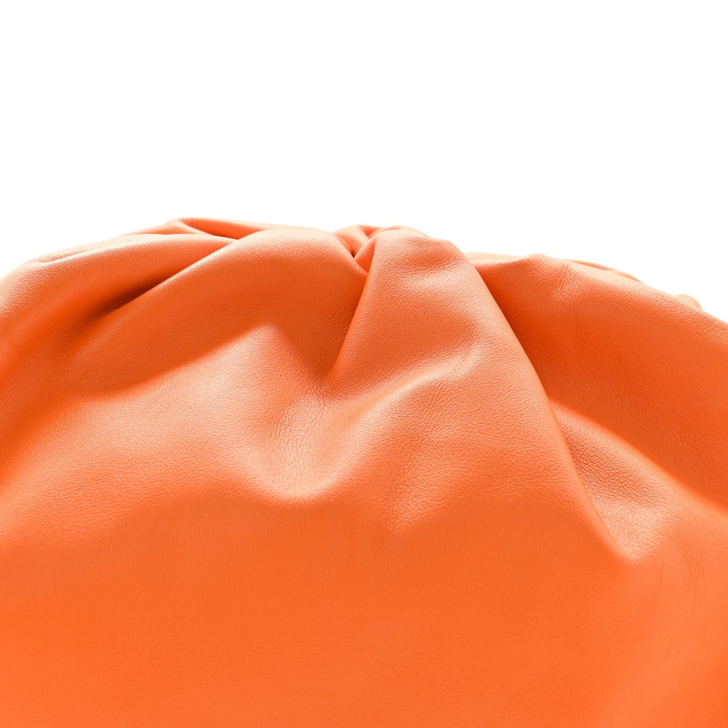 Smooth Butter Calf The Pouch Oversized Clutch Burnt Orange